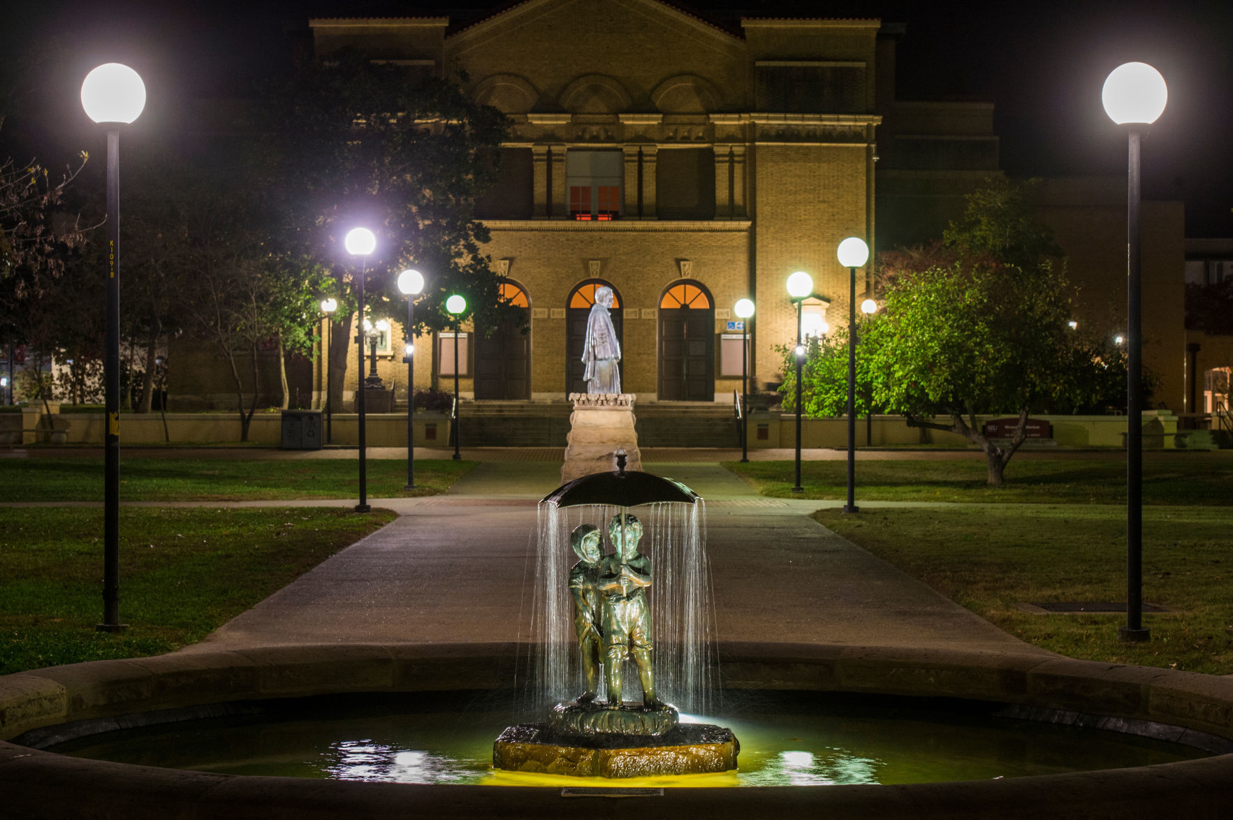 Restored Paul and Virginia fountain